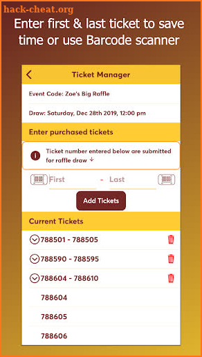 ZillyWin: Raffle Ticket Management Made Easy screenshot