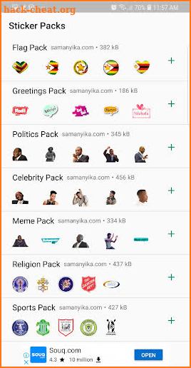 Zimbabwe Stickers by Samanyika.com screenshot