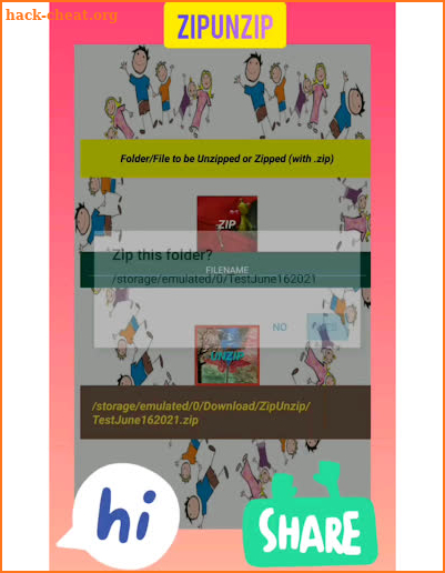 ZipUnzip screenshot