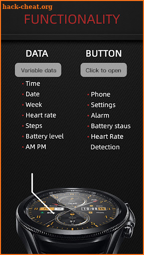 ZKin WatchFace Business Orange screenshot