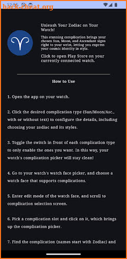 Zodiac Complications screenshot