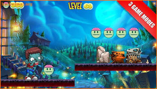 Zombump Z-run Kids Zombie Games screenshot