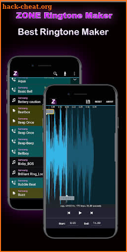 ZONE Ringtone Maker screenshot