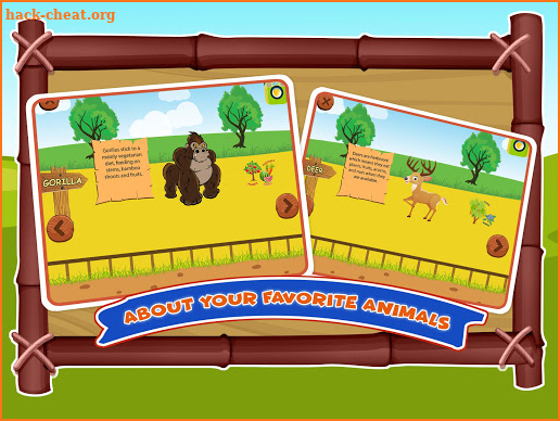 Zoo Animals Sound Kids Games - Name Color Puzzle screenshot