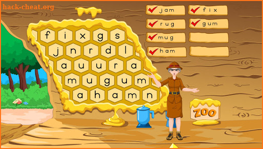 Zoo-phonics 13. The Word Search Beehive screenshot