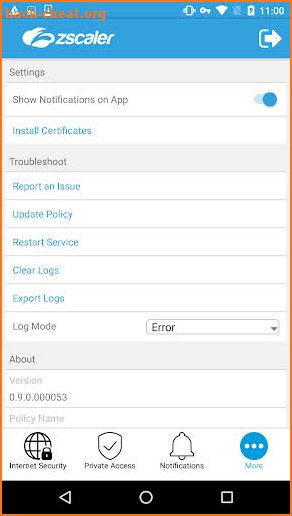 Zscaler App screenshot