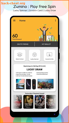 Zumino : Lucky Spin, Video Offer screenshot