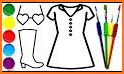 Glitter Dress Coloring and Drawing for Kids related image