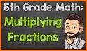 Multiply and divide fractions - 5th grade math related image