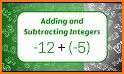 Operations with integers - 6th grade math skills related image