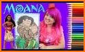 Princess Maona Coloring Book related image