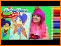 DC Super Hero Coloring Girls Book related image