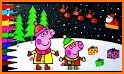 Kids coloring book christmas related image