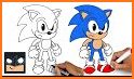 draw glow neon soni the hedgehogs cartoon related image