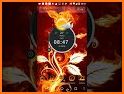 Flaming Fire Rose keyboard Theme related image