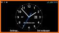 Night clock wallpaper — Analog clock Wallpaper related image