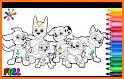 Paw Puppy Patrol Hero Coloring Book related image