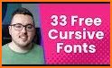 Fonts: Cursive & Custom related image