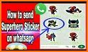 Superhero Stickers for WhatsApp related image