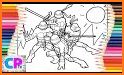 Coloring Turtles Super Ninjas related image