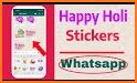 Animated Holi Stickers for WhatsApp related image