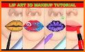 Lip Art 3D: Coloring Art Lip related image