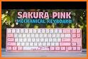 Pink White Mechanical Keyboard Theme related image