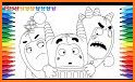 Oddbods Coloring Game Page related image