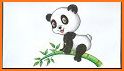 Paint Number:Pandas Color By Number-Kawaii Pandas related image