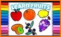 Drawing populer fruits for kids - drawing book related image