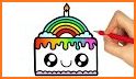 Coloring Birthday Cake related image