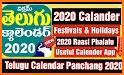 Telugu calendar 2021 with panchangam related image