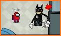 Real Cartoon Cat Among Stickman Guys related image