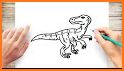 Color by Number: Jurassic Dinosaur Pixel Art related image