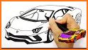 Car coloring : kids doodle drawing games for kids related image