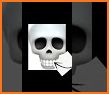 Emoji Skull Keyboard Background related image