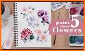 Watercolor Flower Launcher Theme related image