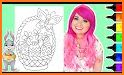 Easter eggs coloring book related image