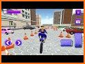 Superhero Bike Parking: Extreme Stunts Racing Game related image