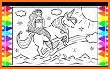 Mermaid Coloring:Kids Coloring related image