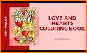 Romantic Heart Coloring Book related image