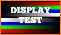 Dead pixel display test for watch and TV related image