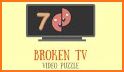 Video Puzzles: Broken TV related image