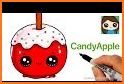 how to draw cute candy food related image