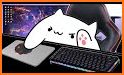 Angelic Cat Keyboard Background related image