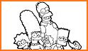 Coloring Book For The Simpson related image