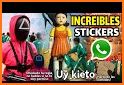 juego del calamar stickers related image