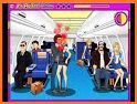 Air Hostess Kissing - Kiss games for girls related image