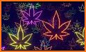 Neon Mandala Weed Keyboard Background related image