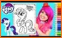 Little Pony Unicorn Coloring Book related image